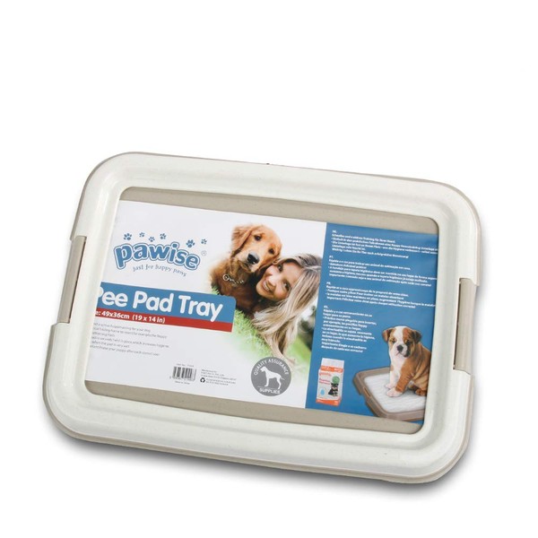 PAWISE Pet Training Pad Holder Puppy Training Pads Portable Potty Trainer Indoor Dog Potty Dog Training Holder (19.2"x14")