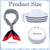 PPGGOPP Sailor Hat White Sailor Hat and Scarf, Colour A