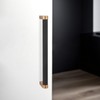 KOMOTIA 10 Pack Matte Black and Champagne Bronze Cabinet Pulls