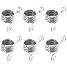 6 piezas Anillo guía metálico de hilo dedo de guía de hilo de metal Anillo de dedo dedal de acero inoxidable para Crochet Accesorios Artesanales De Tejer Herramienta 19 mm/0,75 pulgadas