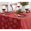 Newbridge Fancy Metallic Snowflake Christmas No-Iron Soil Resistant Fabric Holiday