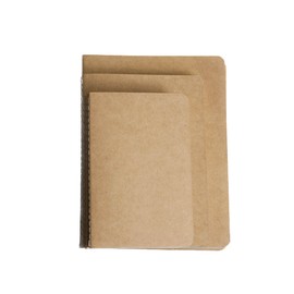 Ox & Pine Kraft Notebook Refills for Refillable Leather Journal (4 Pack) 4"x6", 5"x7", or 6"x8" (6x8, Graph Paper)