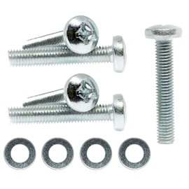 4 x M8 x 35mm Phillips Screws Bolts for TV Wall Mount Bracket + Washers