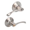 Prolok 11MAP Curve Tubular Handle, Satin Nickel Bath.