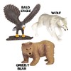Terra by Battat – 森の動物 – ミニチュアオオカミ&おもちゃの動物 3歳以上(3ピース) マルチ
