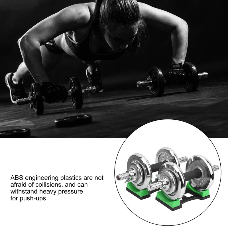 Hapivida 1 Pair Dumbbell Rack, Prevent Rolling Dumbbell Bracket Mat