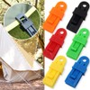 Myhiju 12 PCS Tarp Clips Heavy Duty Lock Grip,Adjustable Tent