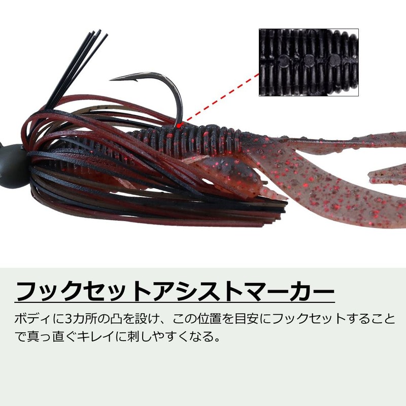 DAIWA Bath Worm Jig Buddy 3 Green Pumpkin