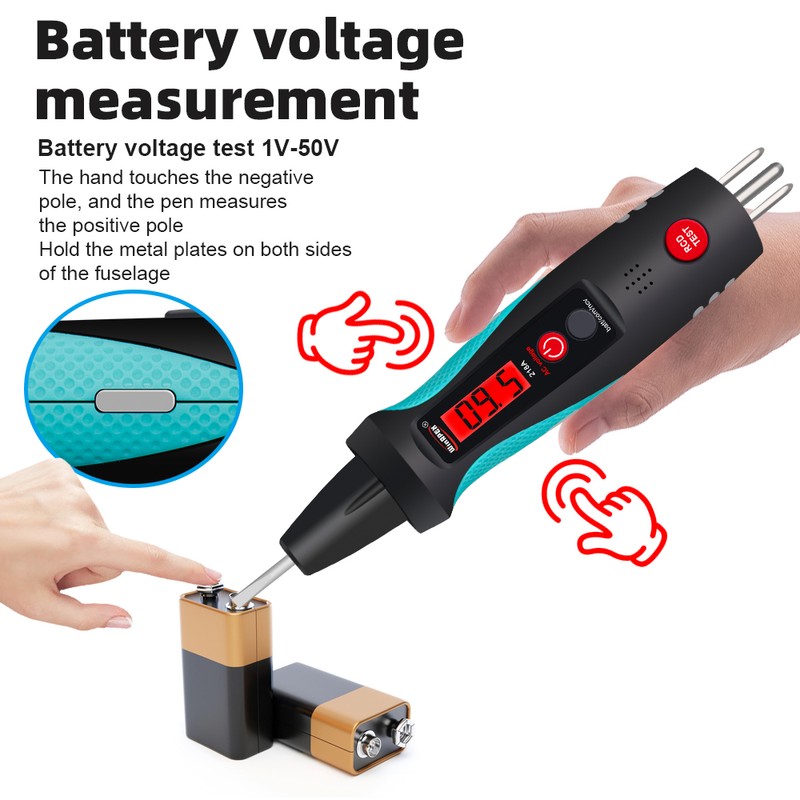2in1 Socket Circuit Analyzer Intelligent Voltage Tester 12-300ACV Socket Tester