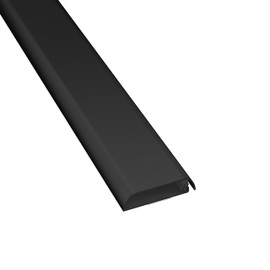 D-Line TV Wall Mount Cord Hider, Hide Mounted TV Cables, Wire Covers, Self Adhesive Cover for Cords, Paintable, Low Profile, Seamless Cable Raceway - 2.36in W x 0.59in H x 15.7in L - Black