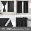 Muamar No Drill Blackout Curtain, Easy Install Window Curtain Panels,