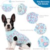 SAWMONG Blue Leopard Dog Recovery Suit (Small, 3-7lb), Breathable Polyester