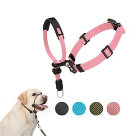 SVD.PET No-Pull Dog Headcollar for Easier Walks, Chew-Proof Protector to Increase Comfort, Simple Design, Easy to Wear and Adjust (Medium Size for Small and Medium Size Dogs, Pink)