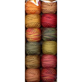 Valdani Size 12 Perle Cotton Embroidery Thread Fabulous Autumn Collection (PC12-Fautumn)