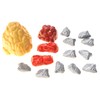 PowerTRC Jurassic Dinosaur Figures Playset with Trees, Rocks, Playmat &