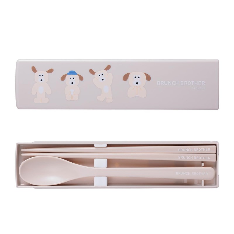 BRM-CST03-A Branch Brother Marks Toast Chopsticks & Spoon Case Set