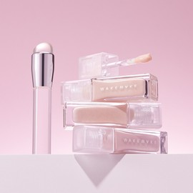 WAKEMAKE Sheer Glow Liquid Highlighter 8g 01 Dew Cream - [Set] 02 Dew Pink (+Brush)