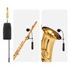 MICVISTA 2.4G Wireless Instruments Microphone,Saxophone Microphone,Portable Handheld Mini Mic,Wireless Receiver