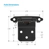 30 Pack (15 Pairs) 3/8 Inch Insert Kitchen Cabinet Hinges,