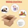 Schliersee 6x6x6 Shipping Boxes Mailers Set, Kraft Corrugated Cardboard Brown
