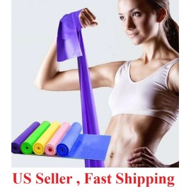 Unbranded  5 Feet Stretch Resistance Bands Exercise Pilates Yoga GYM Workout  Aerobic - Yellow