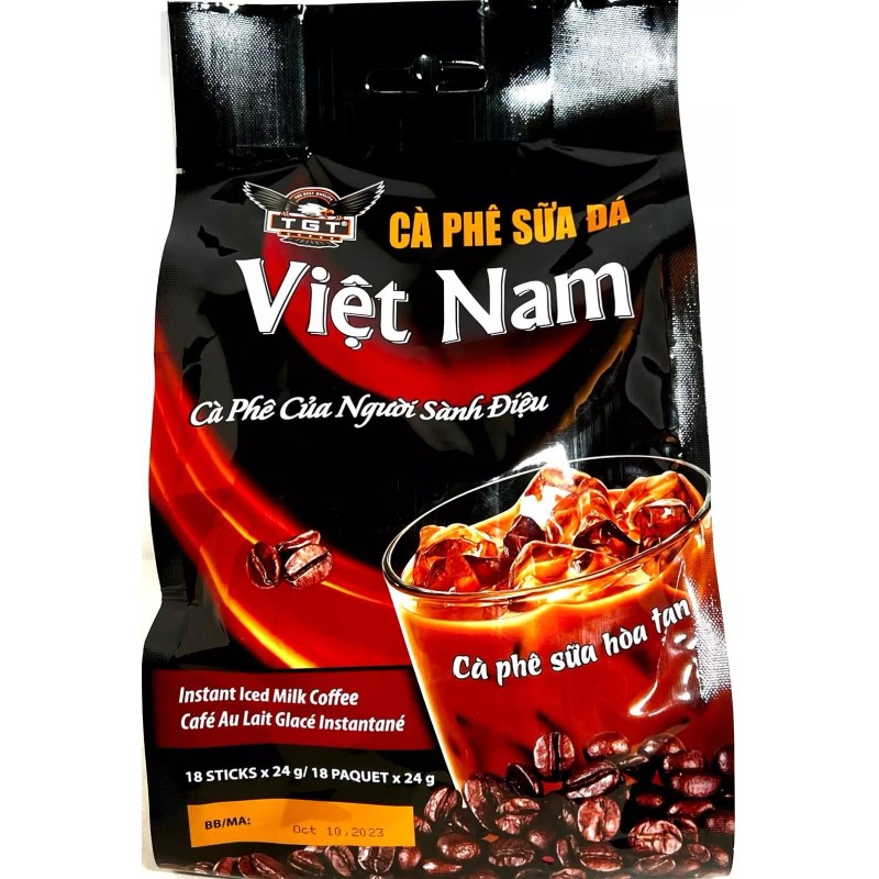 TGT Viet Nam Instant Iced Milk Coffee 18 Sticks x