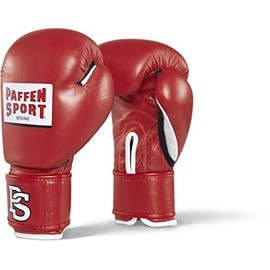 Paffen Sports Contest Competition Boxing and Kickboxing Gloves without Prüfmarke, red