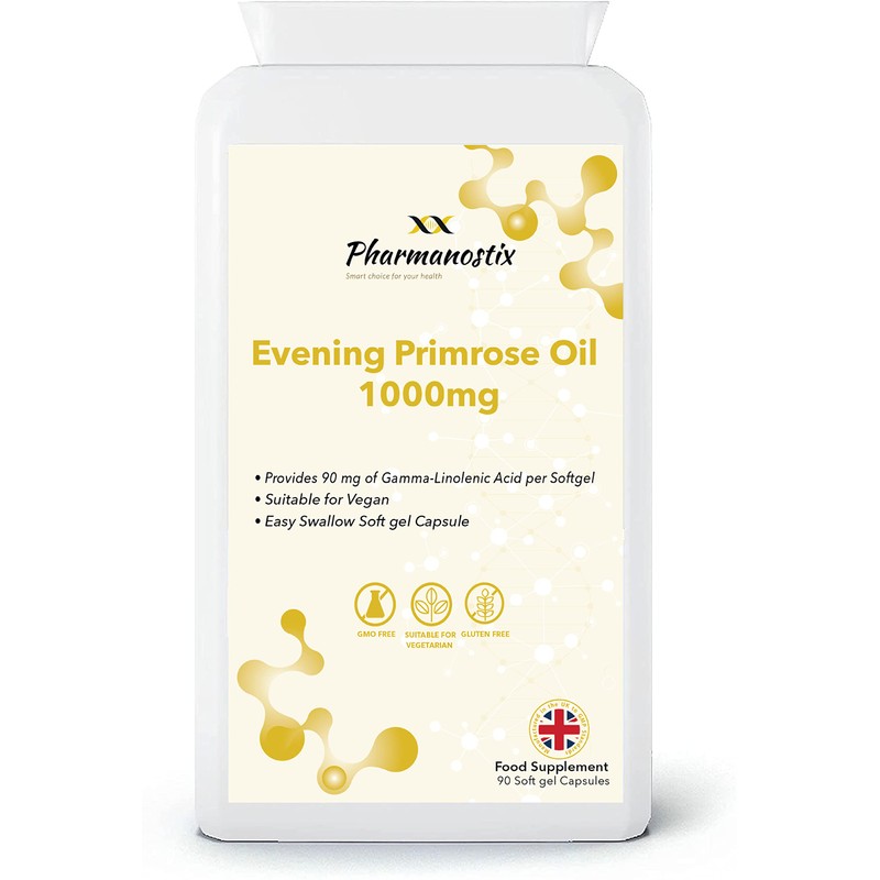 Evening Primrose Oil 1000mg 90 Vegan Softgel Capsules - Cold