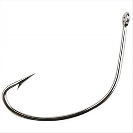 Mustad Croaker Hook, Wide Gap, Hollow Point - Duratin 6/0