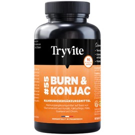 Tryvite Konjac Active — Plant Complex with Konjac, Nopal, Mate, Guarana & Chrome — For an Active Everyday Routine — 90 Vegetable Capsules