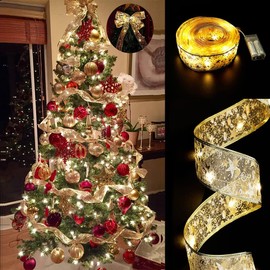 Fairy Lights Christmas Tree, 16 ft/5 m Christmas Tree Fairy Lights for Christmas Tree Decorations, for New Year's Eve Party, Gazebo, Wedding, Christmas Tree Decoration, Outdoor Indoor Ornaments