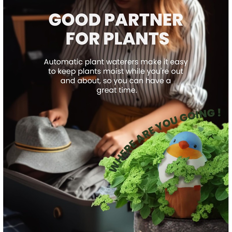 YFDB Bird Shaped Plant Watering Globes(Bule 4ps) Plants Suitable for