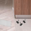 HOMSFOU 20pcs Cabinet Foot Buckle Baseboard Toe Kick Clips Furniture