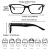 Suertree 3 Pack Lightweight Reading Glasses with Spring Hinge, Anti