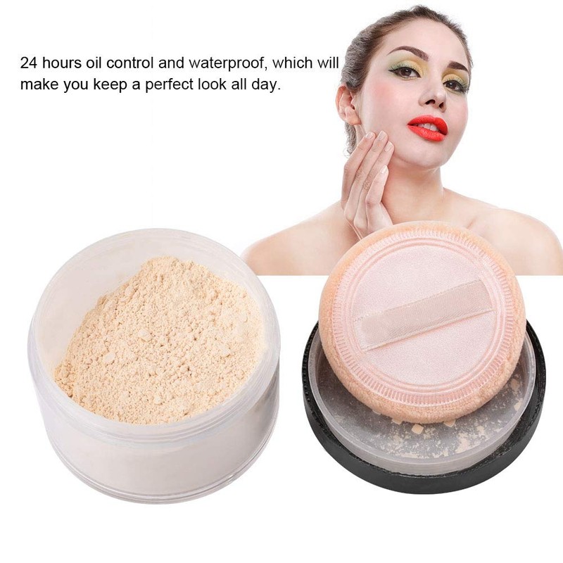 Face Loose Powder, Oil Control Durable, Waterproof Makeup Powder for