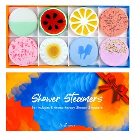 Aofmee Shower Steamers Aromatherapy - Pack of 8 Shower Bombs Gift Set, Shower Tablets with Essential Oils for Relaxation, Self Care Gifts Spa Gifts Birthday Gifts Christmas Gifts for Women and Men