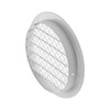 5 Inch / 125 mm White Vent Cover - Aluminum