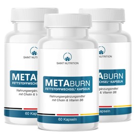 Meta Burn, metabolism, extremely fast and finite, capsules with high-quality natural ingredients for women and men, get in shape, 180 capsules
