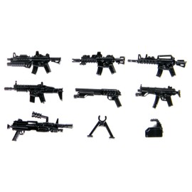 Custom Collectible Modern Combat Weapons Pack (P16) Designed for Brick Minifigures