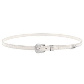 RainFlowwer Leather Cowboy Hat Bands for Men Women Western/Fedora/Panama Hat Belts, Cowgirl Hatbands with Silver Buckle Cowboy Supply Hand Made Replacement (Beige)