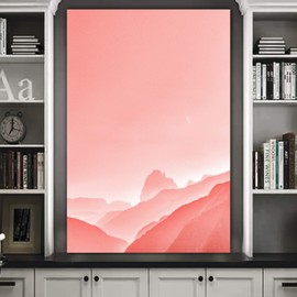 SIGNWIN Canvas Wall Art Pink Horizons Coastal Multicolor Photography Relax/Calm Romantics Sunset - 12x18 inches