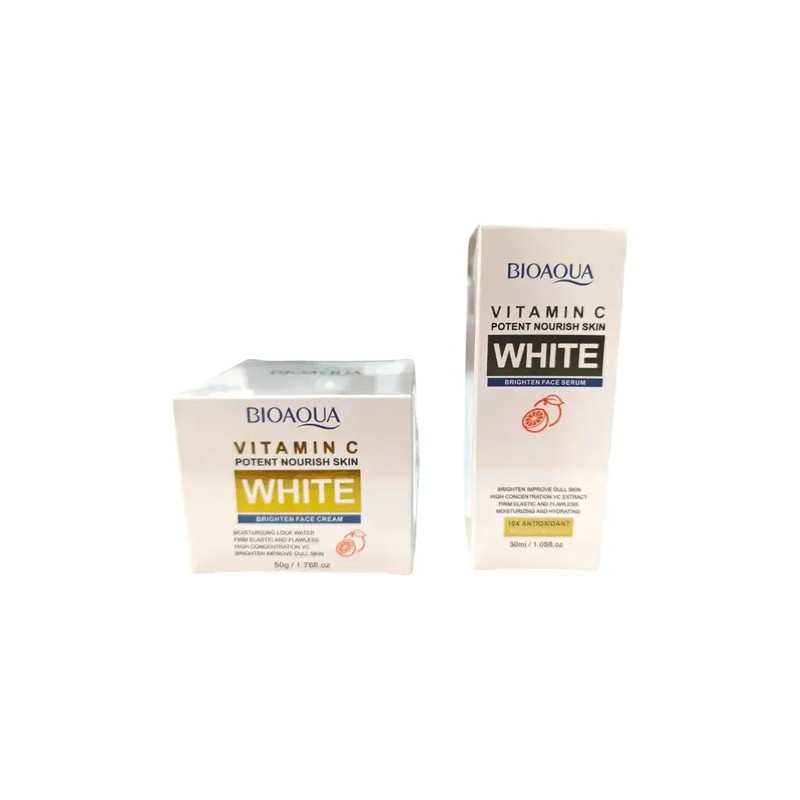 Kit Bioaqua Vitamina C Suero + Crema Facial Kit Aclarante