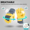 Vgo... Gardening Gloves in Cowhide Leather, Safety Work Gloves for