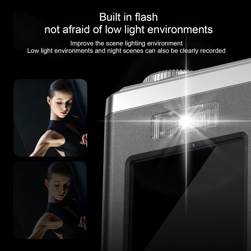 Digital Camera 4K HD Dual Cam Dual IPS Screen 16X