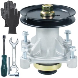 FULAIGE 604214 Spindle Assembly with 603987 Spindle Pulley Replaces Hustler 604214 Spindle Assembly for Hustler Dash 42 inch Hustler Raptor Deck Spindle, Hustler Raptor 42, Hustler Dash XD 42" Decks