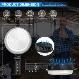 LED Barn Light,Dusk to Dawn Outdoor Lighting,150W 20000LM,with Photocell 6500K Street Light with 150° Adjustable Angle,Ip66 Waterproof barn light,for Garage,Patios, Barns,Farmhouse