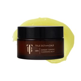 True Botanicals Ginger Turmeric Cleansing Balm | Natural Hydrating Facial Cleanser + Makeup Remover for Dry & Sensitive Skin | Nourishing Oil Cleanser with Ceramides & Antioxidants | Vegan | 3.4 fl oz