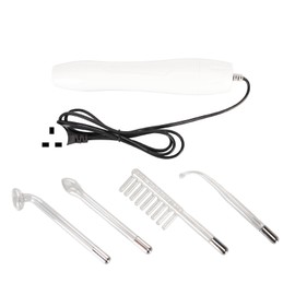 Skin Therapy Wand Machine Tighten Reducing Mark Portable High Frequency Facial Wand for Violet Ozone Beauty Instrument 220V UK Plug