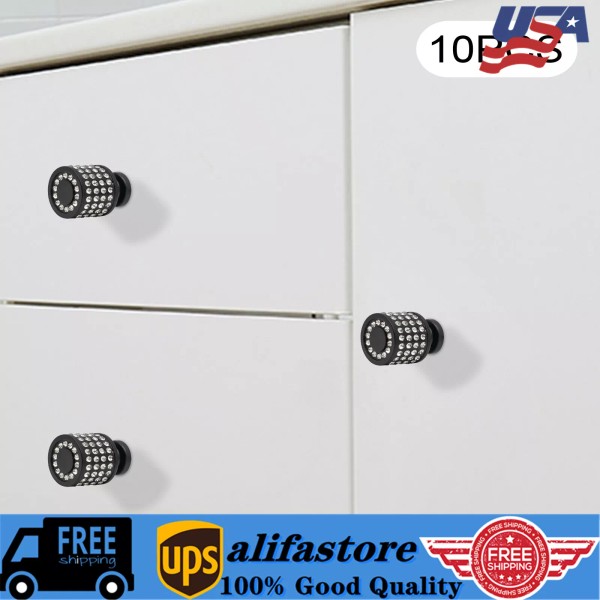Unbranded 10 Pack Modern Round Cabinet Door Knob Kitchen Drawer