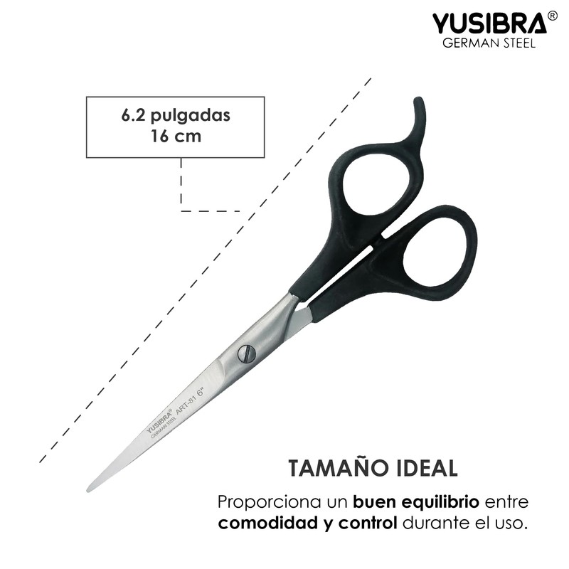 2 Tijeras Profesionales de Acero Inoxidable para Bigote y Barba
